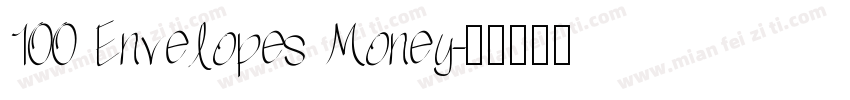 100 Envelopes Money字体转换